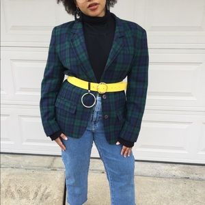 Pendleton plaid blazer